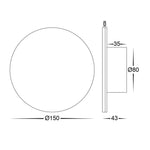 Havit Lighting Lighting Halo LED Wall Light RGBW 7w in Black or White Havit Lighting - HV3591RGBW Lights-For-You