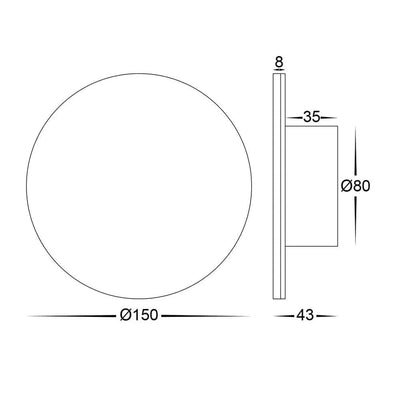 Havit Lighting Lighting Halo LED Wall Light RGBW 7w in Black or White Havit Lighting - HV3591RGBW Lights-For-You
