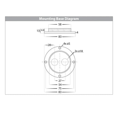 Havit Lighting Lighting Highlite LED Bollard Light CCT in White, Black, Antique Brass, Titanium or Stainless Steel Havit Lighting Lights-For-You