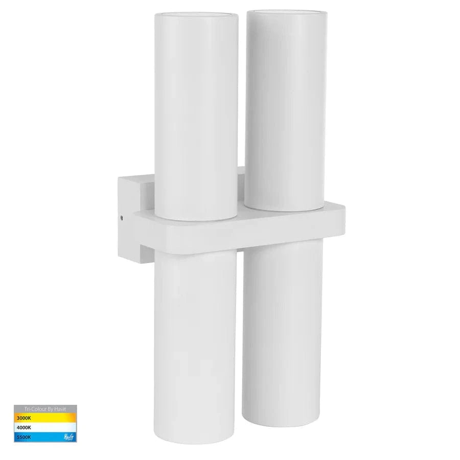 Havit Lighting Lighting HV10392T - Luz White TRI Colour Double Up & Down Wall Pillar Lights Lights-For-You HV10392T