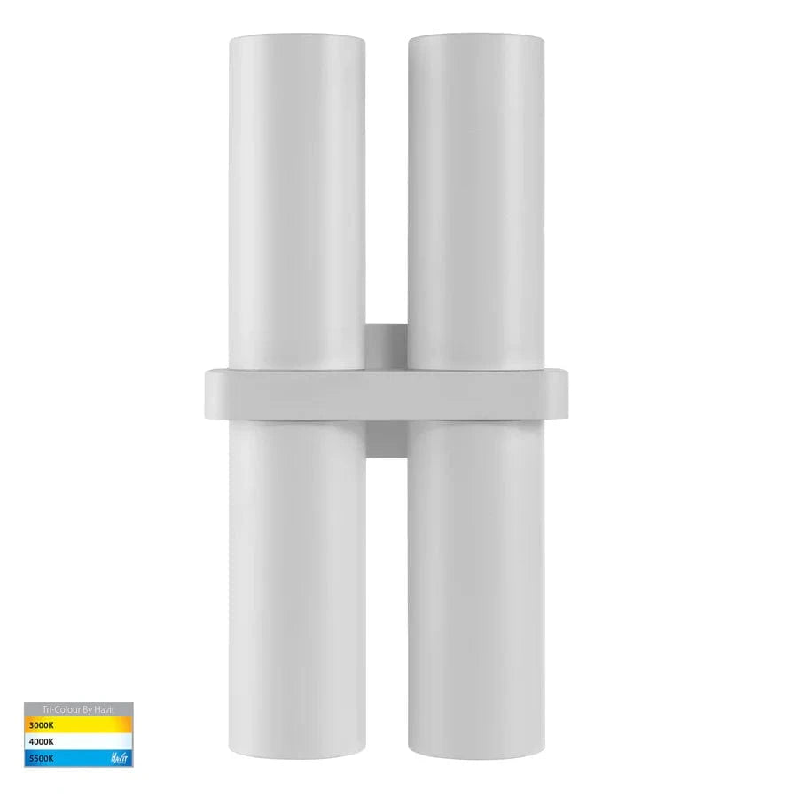 Havit Lighting Lighting HV10392T - Luz White TRI Colour Double Up & Down Wall Pillar Lights Lights-For-You HV10392T