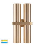 Havit Lighting Lighting HV10592T - Luz Solid Brass TRI Colour Double Up & Down Wall Pillar Lights Lights-For-You HV10592T