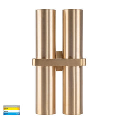 Havit Lighting Lighting HV10592T - Luz Solid Brass TRI Colour Double Up & Down Wall Pillar Lights Lights-For-You HV10592T
