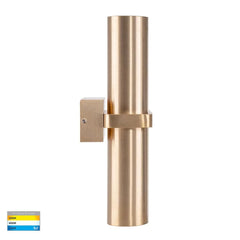 Havit Lighting Lighting HV10592T - Luz Solid Brass TRI Colour Double Up & Down Wall Pillar Lights Lights-For-You HV10592T