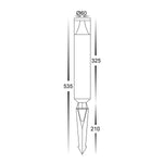 Havit Lighting Lighting HV1488T-BLK - Divad Aluminium Black LED Garden Spike Light Lights-For-You HV1488T-BLK