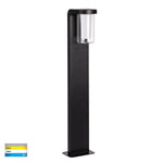 Havit Lighting Lighting HV1691T-BLK-240V - Otaner Aluminium Black Tri Colour LED Bollard Light Lights-For-You HV1691T-BLK-240V
