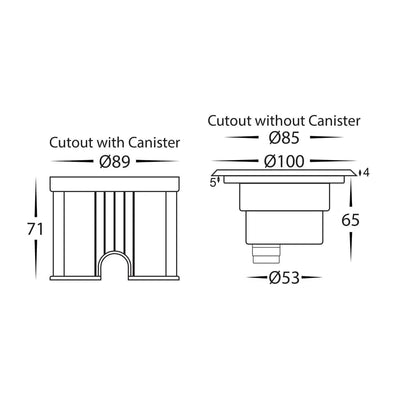 Havit Lighting Lighting HV1841T - Split 316 Stainless Steel TRI Colour 3w LED Inground Light Lights-For-You HV1841T-240V