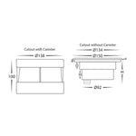 Havit Lighting Lighting HV1842T - Split 316 Stainless Steel TRI Colour 5w LED Inground Light Lights-For-You HV1842T-240V
