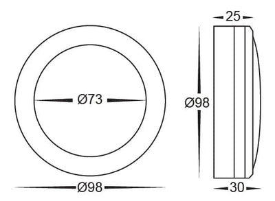 Havit Lighting Lighting HV2960T-BLK-12V | HV2960T-BLK-240V - Nava Black LED Step Lights Lights-For-You