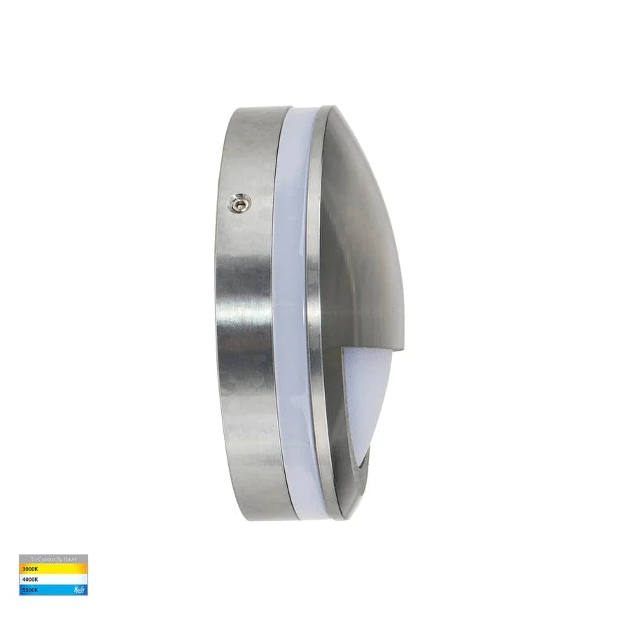 Havit Lighting Lighting HV2961T-TTM-12V | HV2961T-TTM-240V - Nava Titanium Coloured Aluminium LED Step Light with Eyelid Lights-For-You