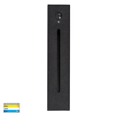 Havit Lighting Lighting HV3106T-BLK-240V-PIR - Paso Black Recessed LED Step Light with Sensor Lights-For-You HV3106T-BLK-240V-PIR