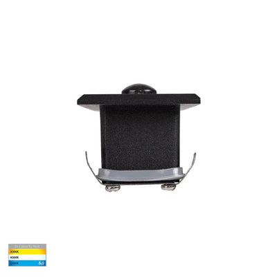 Havit Lighting Lighting HV3106T-BLK-240V-PIR - Paso Black Recessed LED Step Light with Sensor Lights-For-You HV3106T-BLK-240V-PIR