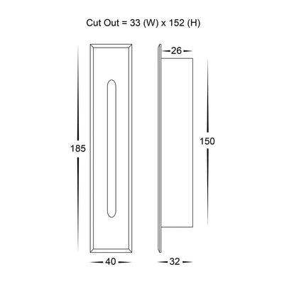 Havit Lighting Lighting HV3106T-WHT-240V | HV3106T-WHT-12V - Paso White Recessed LED Step Light Lights-For-You
