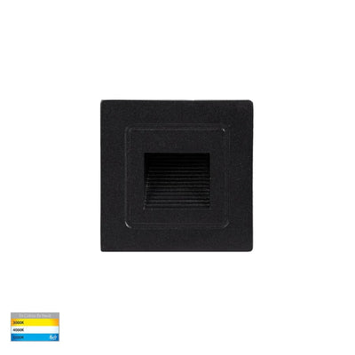 Havit Lighting Lighting HV3111T-BLK-12V - Black Small Square Recessed LED Step Light Lights-For-You HV3111T-BLK-12V