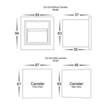 Havit Lighting Lighting HV3112T-BLK-240V | HV3112T-BLK-12V - Black Square Recessed LED Step Light Lights-For-You