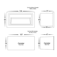 Havit Lighting Lighting HV3113T-BLK-240V | HV3113T-BLK-12V - Black Rectangular Recessed LED Step Light Lights-For-You