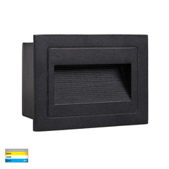Havit Lighting Lighting HV3113T-BLK-240V | HV3113T-BLK-12V - Black Rectangular Recessed LED Step Light Lights-For-You HV3113T-BLK-240V