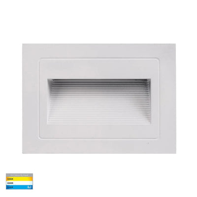 Havit Lighting Lighting HV3113T-WHT-240V | HV3113T-WHT-12V - White Rectangular Recessed LED Step Light Lights-For-You HV3113T-WHT-240V