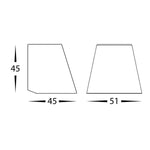 Havit Lighting Lighting HV3285T-AB-12V - Kaval Antique Brass Surface Mounted LED Wall Light Lights-For-You HV3285T-AB-12V