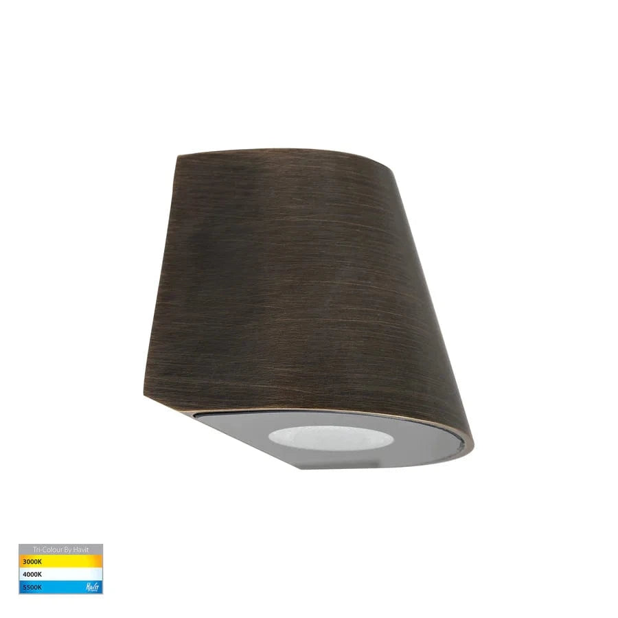 Havit Lighting Lighting HV3285T-AB-12V - Kaval Antique Brass Surface Mounted LED Wall Light Lights-For-You HV3285T-AB-12V