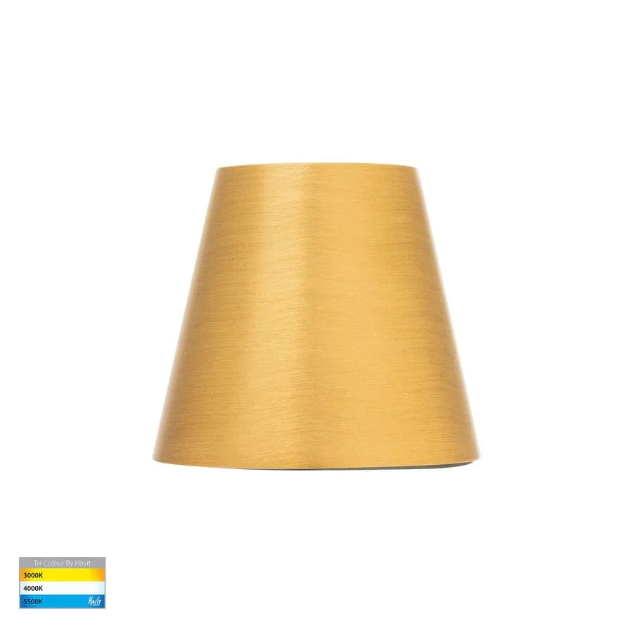 Havit Lighting Lighting HV3285T-BR-12V - Kaval Solid Brass Surface Mounted LED Wall Light Lights-For-You HV3285T-BR-12V