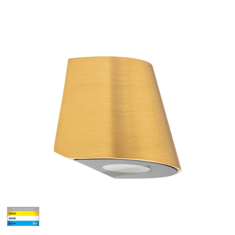 Havit Lighting Lighting HV3285T-BR-12V - Kaval Solid Brass Surface Mounted LED Wall Light Lights-For-You HV3285T-BR-12V