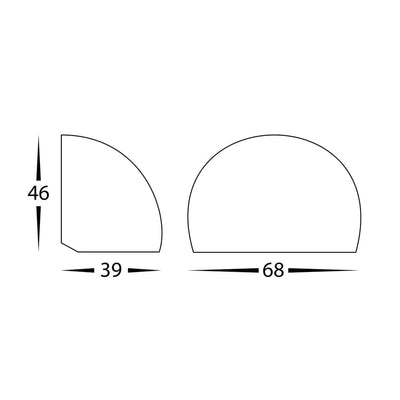 Havit Lighting Lighting HV3286T-AB-12V - Serres Surface Mounted LED Wall Light Lights-For-You