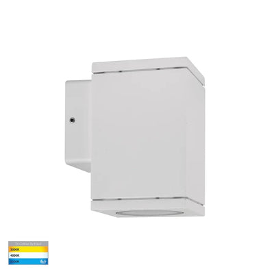 Havit Lighting Lighting HV3623T-WHT - Quadru Square White TRI Colour Fixed Down LED Wall Light Lights-For-You HV3623T-WHT