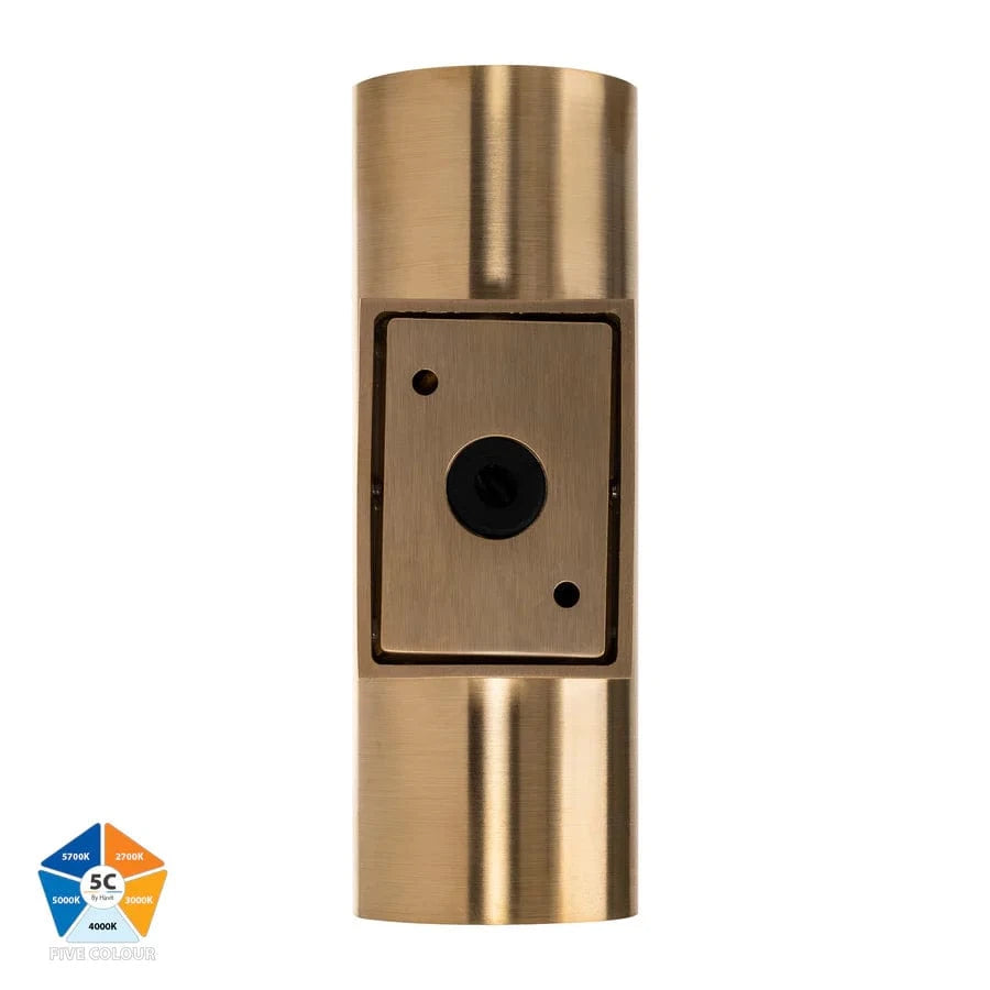 Havit Lighting Lighting HV3626S-BR- Aries Solid Brass Up & Down LED Wall Light Lights-For-You HV3626S-BR