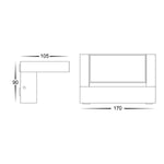 Havit Lighting Lighting HV3731T-BLK - Aluminium Black 12w Adjustable LED Floodlight Lights-For-You HV3731T-BLK