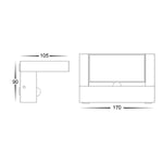 Havit Lighting Lighting HV3731T-BLK-PIR - Aluminium Black Adjustable 12w LED Floodlight with Sensor Lights-For-You HV3731T-BLK-PIR