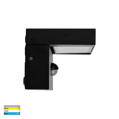 Havit Lighting Lighting HV3731T-BLK-PIR - Aluminium Black Adjustable 12w LED Floodlight with Sensor Lights-For-You HV3731T-BLK-PIR