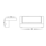 Havit Lighting Lighting HV3732T-BLK - Aluminium Black 24w Adjustable LED Floodlight Lights-For-You HV3732T-BLK