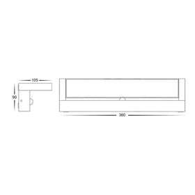 Havit Lighting Lighting HV3733T-BLK-PIR - Aluminium Black Adjustable 36w LED Floodlight with Sensor Lights-For-You HV3733T-BLK-PIR