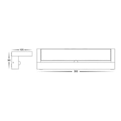 Havit Lighting Lighting HV3733T-BLK-PIR - Aluminium Black Adjustable 36w LED Floodlight with Sensor Lights-For-You HV3733T-BLK-PIR