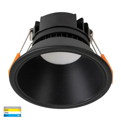 Havit Lighting Lighting HV5528T-BBGleam Black with Black Insert Tri Colour Fixed Deep LED Downlight Lights-For-You HV5528T-BB