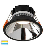 Havit Lighting Lighting HV5528T-BC - Gleam Black with Chrome Insert Tri Colour Fixed Deep LED Downlight Lights-For-You HV5528T-BC
