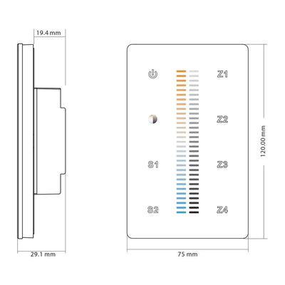 Havit Lighting Lighting HV9101-2830B - CT LED Strip Touch Panel Controller Lights-For-You HV9101-2830B
