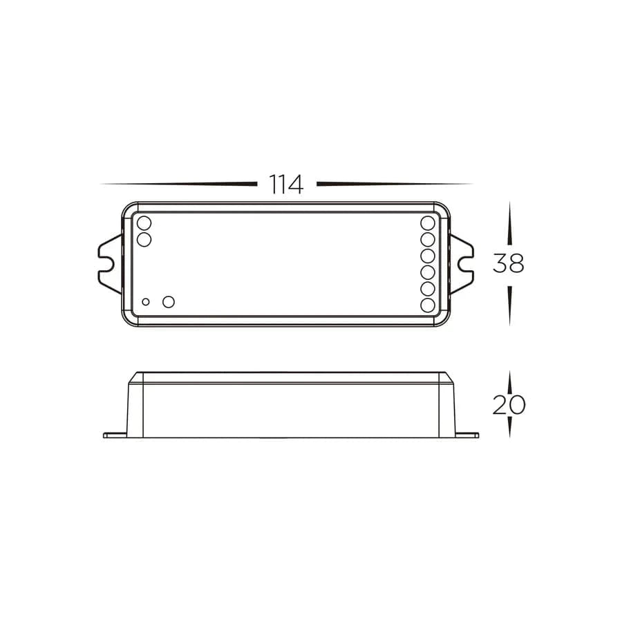 Havit Lighting Lighting HV9105-SPI-2CH - WIFI + RF SPI LED Strip Receiver Lights-For-You HV9105-SPI-2CH