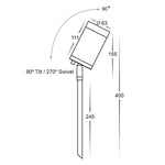 Havit Lighting Lighting LED 316 Stainless Steel Adjustable Spike Light Eden Havit Lighting - HV1402T Lights-For-You HV1402T