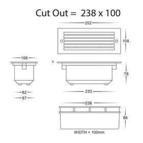 Havit Lighting Lighting LED Brick Light with Grill 10w Black/316 SS/White Havit Lighting - HV3004T Lights-For-You