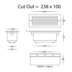 Havit Lighting Lighting LED Brick Light with Grill 10w Black/316 SS/White Havit Lighting - HV3004T Lights-For-You