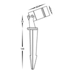 Havit Lighting Lighting Lille LED Garden Spot Light CCT in Black Havit Lighting - HV1442T-BLK Lights-For-You HV1442T-BLK