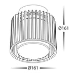 Havit Lighting Lighting Lumo Surface Mounted Ceiling Light in Black Havit Lighting - HV5894W-BLK Lights-For-You HV5894W-BLK