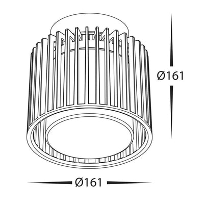 Havit Lighting Lighting Lumo Surface Mounted Ceiling Light in Black Havit Lighting - HV5894W-BLK Lights-For-You HV5894W-BLK