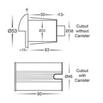Havit Lighting Lighting Mini Ollo LED Step Light with Eyelid CCT in Copper Havit Lighting HV2891T-CP-12V Lights-For-You HV2891T-CP-12V