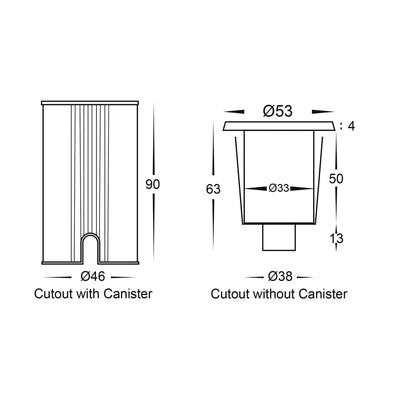 Havit Lighting Lighting Mini Ollo LED Step or Inground Light in Black, Copper or 316 Stainless Steel Havit Lighting - HV2892T Lights-For-You