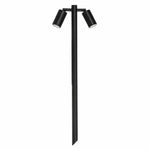 Havit Lighting Lighting Mini Tivah Double Adjustable LED Bollard Spike Light MR11 Black Havit Lighting - HV1425MR11NW Lights-For-You HV1425MR11NW