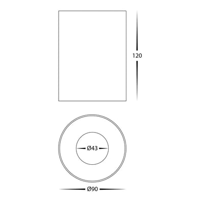 Havit Lighting Lighting Nella Black 12w Surface Mounted LED Downlight Lights-For-You