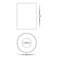 Havit Lighting Lighting Nella Black 12w Surface Mounted LED Downlight Lights-For-You